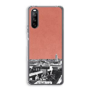 CaseCompany Marrakech Skyline : Sony Xperia 10 III Transparant Hoesje