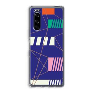 CaseCompany Gestalte 5: Sony Xperia 5 Transparant Hoesje