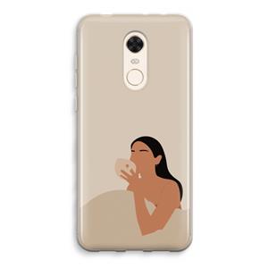 CaseCompany Fresh coffee: Xiaomi Redmi 5 Transparant Hoesje