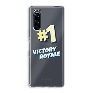 CaseCompany Victory Royale: Sony Xperia 5 Transparant Hoesje