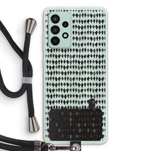 CaseCompany Crazy shapes: Samsung Galaxy A52s 5G Transparant Hoesje met koord