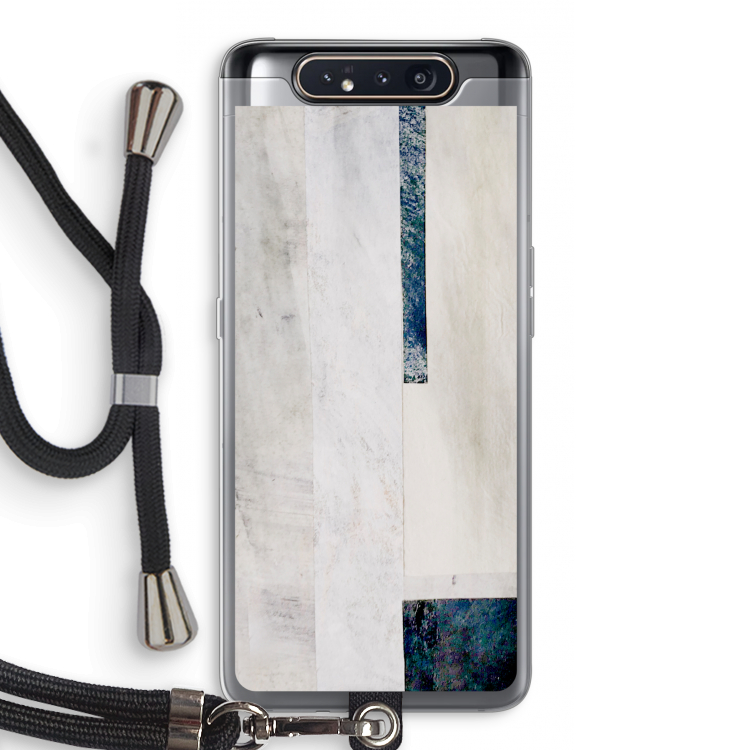 CaseCompany Meet you there: Samsung Galaxy A80 Transparant Hoesje met koord