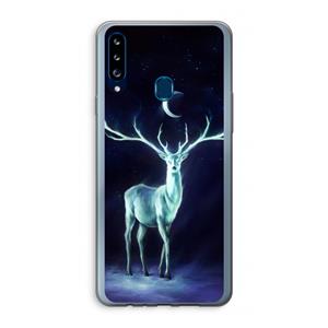 CaseCompany Nightbringer: Samsung Galaxy A20s Transparant Hoesje