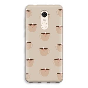 CaseCompany Morning coffee: Xiaomi Redmi 5 Transparant Hoesje