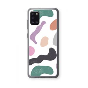 CaseCompany Memphis Shapes: Samsung Galaxy A31 Transparant Hoesje