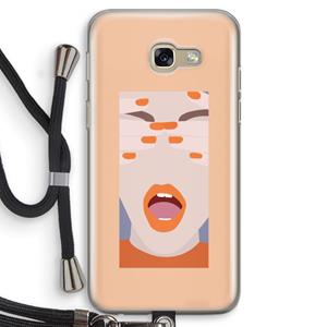 CaseCompany Surprise: Samsung Galaxy A5 (2017) Transparant Hoesje met koord