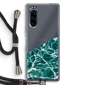 CaseCompany Weerkaatsing water: Sony Xperia 5 Transparant Hoesje met koord