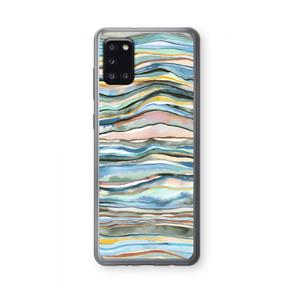 CaseCompany Watercolor Agate: Samsung Galaxy A31 Transparant Hoesje