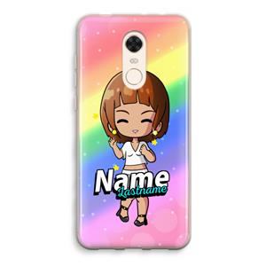 CaseCompany Chibi Maker vrouw: Xiaomi Redmi 5 Transparant Hoesje