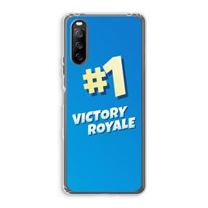 CaseCompany Victory Royale: Sony Xperia 10 III Transparant Hoesje