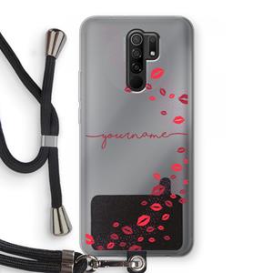 CaseCompany Kusjes: Xiaomi Redmi 9 Transparant Hoesje met koord