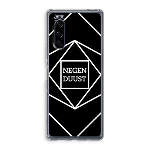 CaseCompany Negenduust geometrisch: Sony Xperia 5 Transparant Hoesje