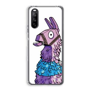 CaseCompany Lama: Sony Xperia 10 III Transparant Hoesje
