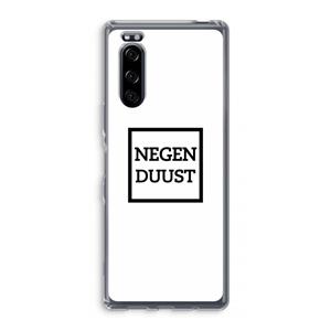 CaseCompany Negenduust vierkant: Sony Xperia 5 Transparant Hoesje