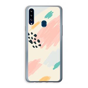 CaseCompany Sunday Chillings: Samsung Galaxy A20s Transparant Hoesje
