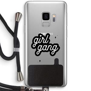 CaseCompany Girl Gang: Samsung Galaxy S9 Transparant Hoesje met koord