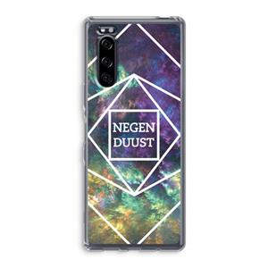 CaseCompany Negenduust ruimte: Sony Xperia 5 Transparant Hoesje
