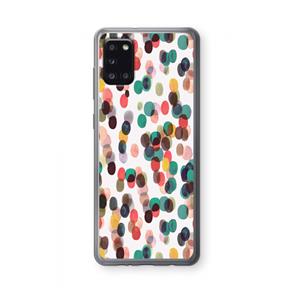 CaseCompany Tropical Dots: Samsung Galaxy A31 Transparant Hoesje