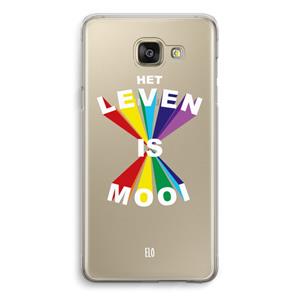 CaseCompany Het Leven Is Mooi: Samsung Galaxy A5 (2016) Transparant Hoesje