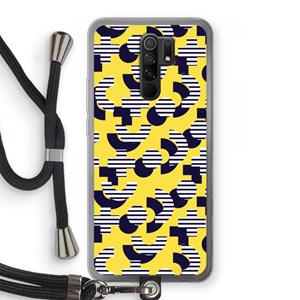 CaseCompany 8-bit N°3: Xiaomi Redmi 9 Transparant Hoesje met koord
