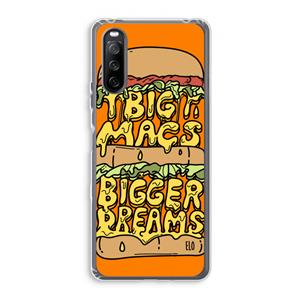 CaseCompany Big Macs Bigger Dreams: Sony Xperia 10 III Transparant Hoesje