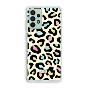 CaseCompany Leopard pattern: Samsung Galaxy A52s 5G Transparant Hoesje