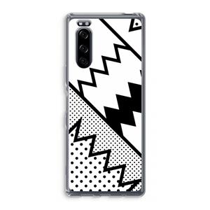 CaseCompany Pop Art #5: Sony Xperia 5 Transparant Hoesje