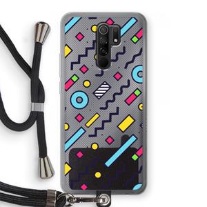 CaseCompany 8-bit N°8: Xiaomi Redmi 9 Transparant Hoesje met koord