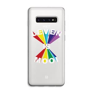 CaseCompany Het Leven Is Mooi: Samsung Galaxy S10 4G Transparant Hoesje