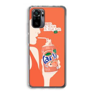 CaseCompany Peach please!: Xiaomi Redmi Note 10 Pro Transparant Hoesje