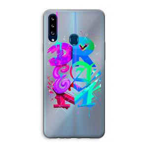 CaseCompany Dream: Samsung Galaxy A20s Transparant Hoesje