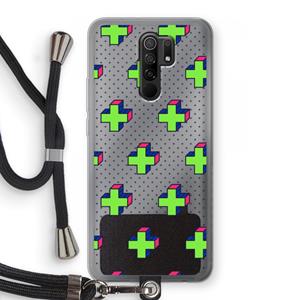 CaseCompany 8-bit N°10: Xiaomi Redmi 9 Transparant Hoesje met koord