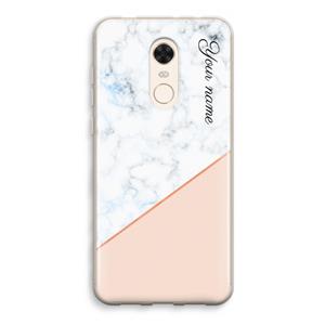 CaseCompany Marmer in stijl: Xiaomi Redmi 5 Transparant Hoesje