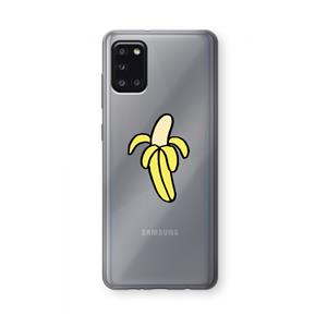 CaseCompany Banana: Samsung Galaxy A31 Transparant Hoesje