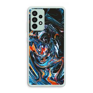 CaseCompany Black Unicorn: Samsung Galaxy A52s 5G Transparant Hoesje