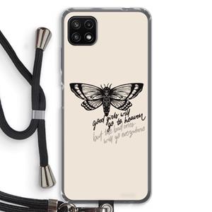 CaseCompany Good or bad: Samsung Galaxy A22 5G Transparant Hoesje met koord