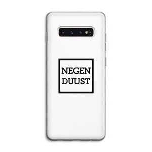 CaseCompany Negenduust vierkant: Samsung Galaxy S10 4G Transparant Hoesje