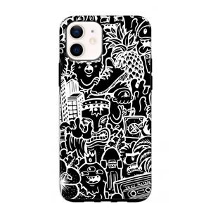 CaseCompany Vexx Black Mixtape: iPhone 12 mini Tough Case