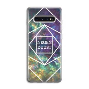 CaseCompany Negenduust ruimte: Samsung Galaxy S10 4G Transparant Hoesje
