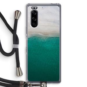 CaseCompany Stranded: Sony Xperia 5 Transparant Hoesje met koord