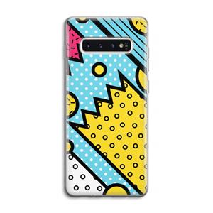 CaseCompany Pop Art #1: Samsung Galaxy S10 4G Transparant Hoesje