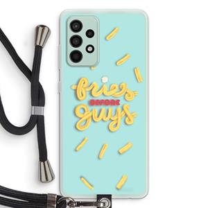 CaseCompany Always fries: Samsung Galaxy A52s 5G Transparant Hoesje met koord