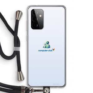 CaseCompany MSN: Samsung Galaxy A72 5G Transparant Hoesje met koord