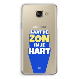 CaseCompany Laat de zon in je hart: Samsung Galaxy A5 (2016) Transparant Hoesje