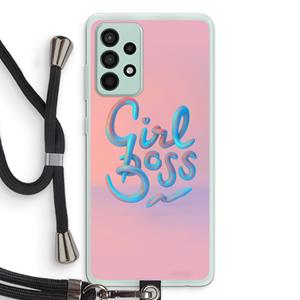 CaseCompany Girl boss: Samsung Galaxy A52s 5G Transparant Hoesje met koord
