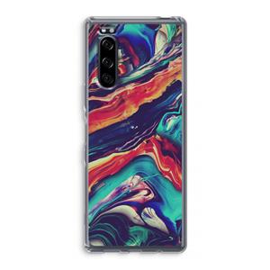CaseCompany Chameleon Sun: Sony Xperia 5 Transparant Hoesje