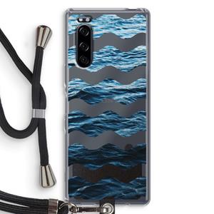CaseCompany Oceaan: Sony Xperia 5 Transparant Hoesje met koord