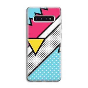 CaseCompany Pop Art #3: Samsung Galaxy S10 4G Transparant Hoesje