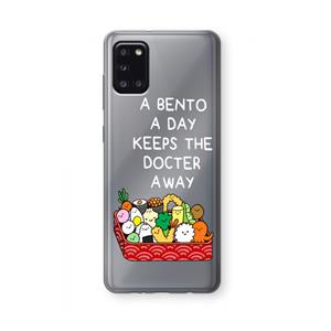 CaseCompany Bento a day: Samsung Galaxy A31 Transparant Hoesje