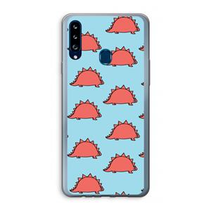 CaseCompany Dinosawrr: Samsung Galaxy A20s Transparant Hoesje